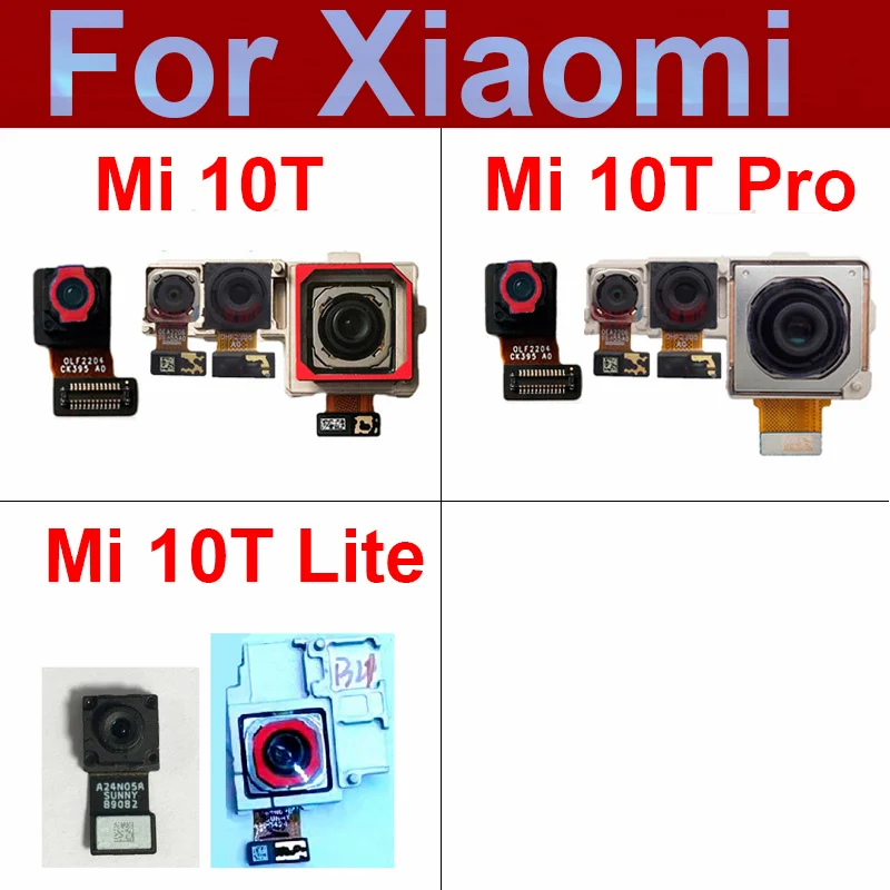 

Передняя и задняя камеры для Xiaomi Mi 10T/Mi 10T Pro/Mi 10T Lite, детали для ремонта гибкого кабеля, основная маленькая фронтальная камера