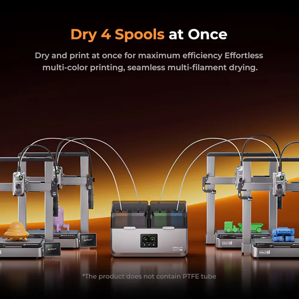 Creality SpacePi X4 フィラメント乾燥機 4スプール 最大80個