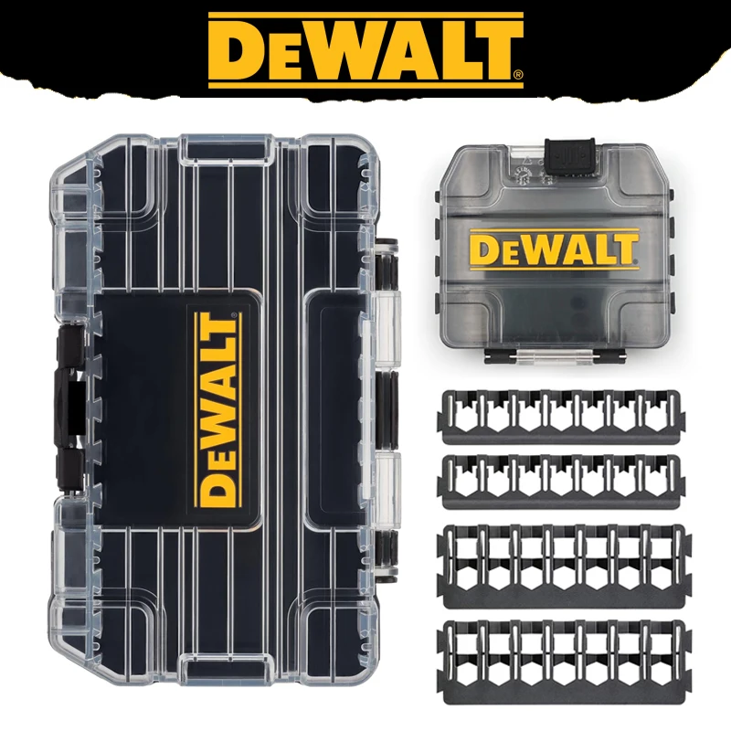 Tool Accessories Storage Box Set DEWALT Original TSTAK Black Small/Medium Plastic Rugged Portable ToolBox