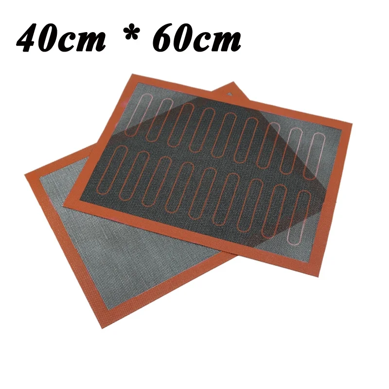 40x60cm Silicone Double Sided Printing Baking Mat Non Stick Pastry Oven Cake Baking Perforated Sheet Liner Pastry Mat
