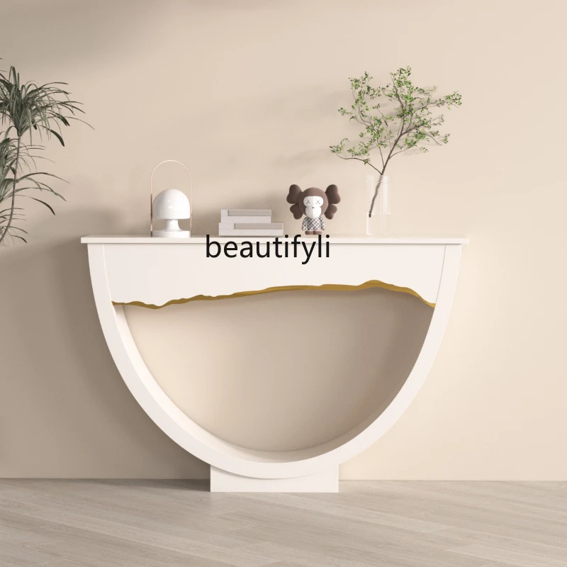 

LBX Charming Style Console Modern Minimalist Living Room Partition Home Side View Table Light Luxury