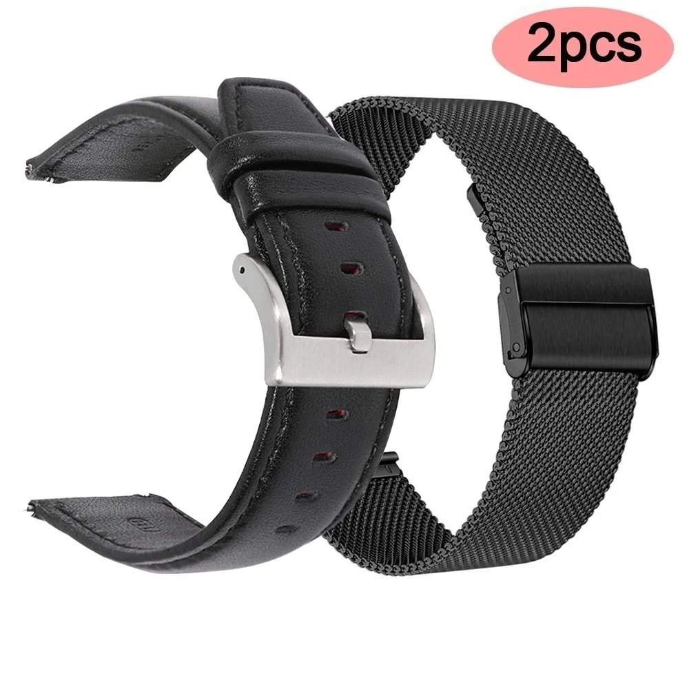 

Watch Band 22mm Genuine Leather Strap For Huawei GT 2 GT3 GT2 Pro Watch Strap Replacements Honor Magic 1 2 46mm Watch Mens Strap