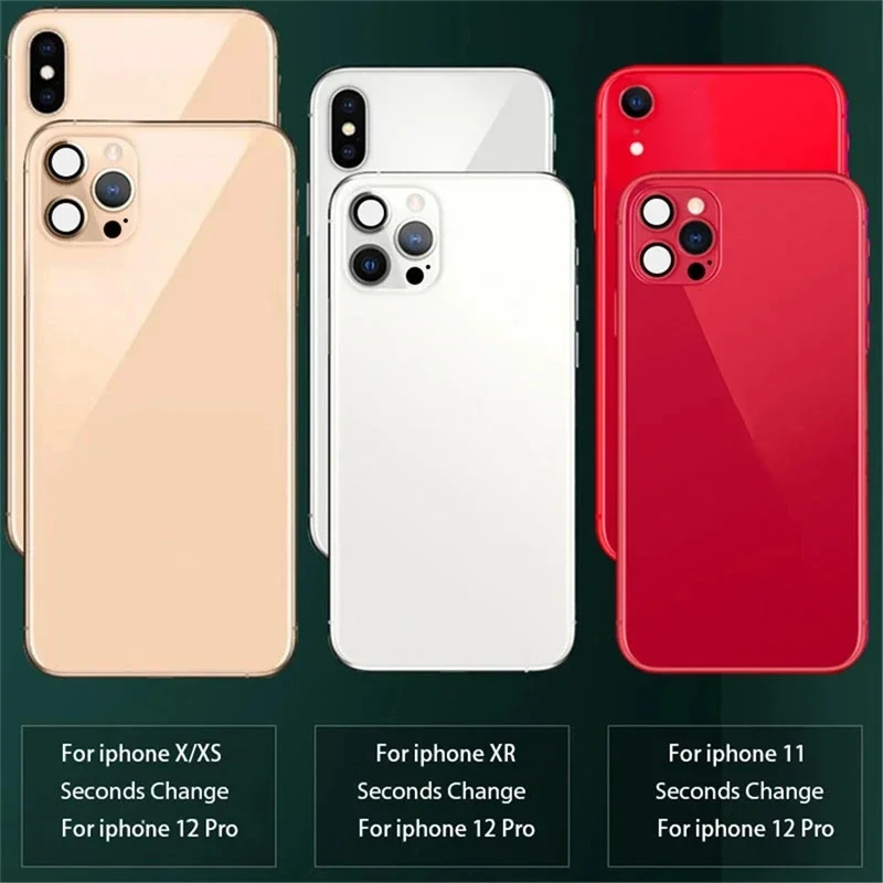 

Fashion For iPhone XS X XR 11 12 Max Change For 11 12 13 14 PRO Max Lens Sticker Back Protector Film Modified Camer Cover