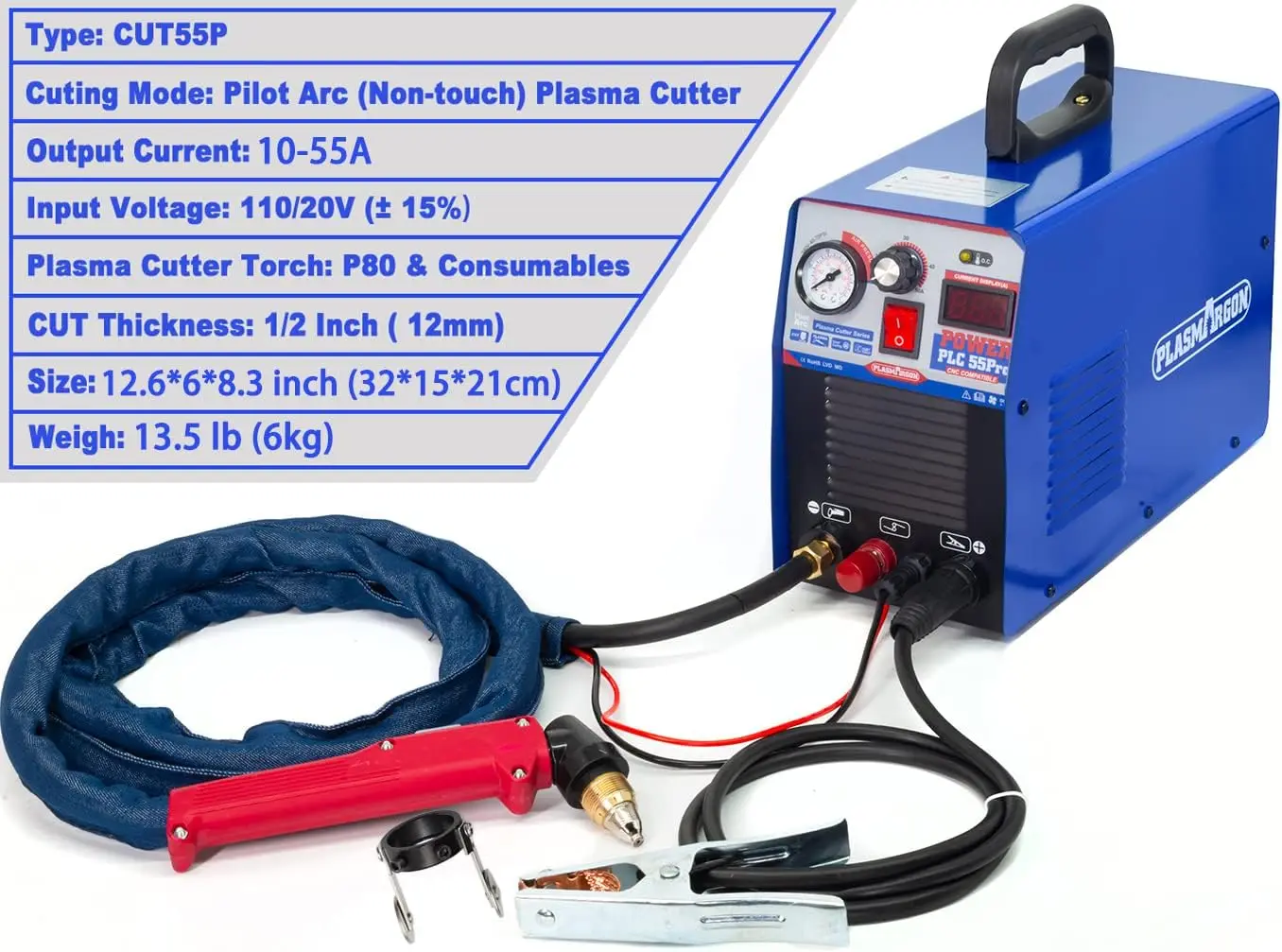 プラズマ切断機 PLC55Pro エアプラズマカッター スマート