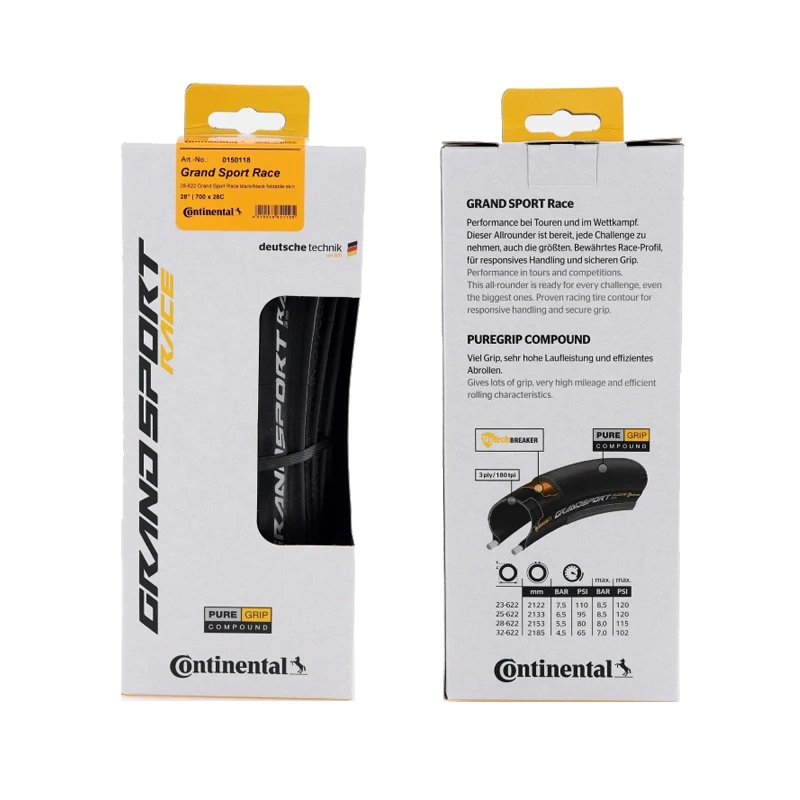 2PCS Continental GRAND SPORT RACE Road Bike Tyre Vehicle Folding