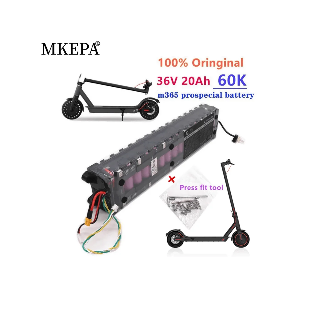 

10S3P 36V 20Ah 60km Suitable For MI M365 Scooter Battery Pack, Electric Scooter, Waterproof Bluetooth Communication