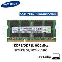 Samsung Laptop Ram DDR3L DDR3 2GB 4GB 8GB 1600Mhz SO-DIMM PC3-12800 PC3L-12800 Notebook DDR3 Dual Channel