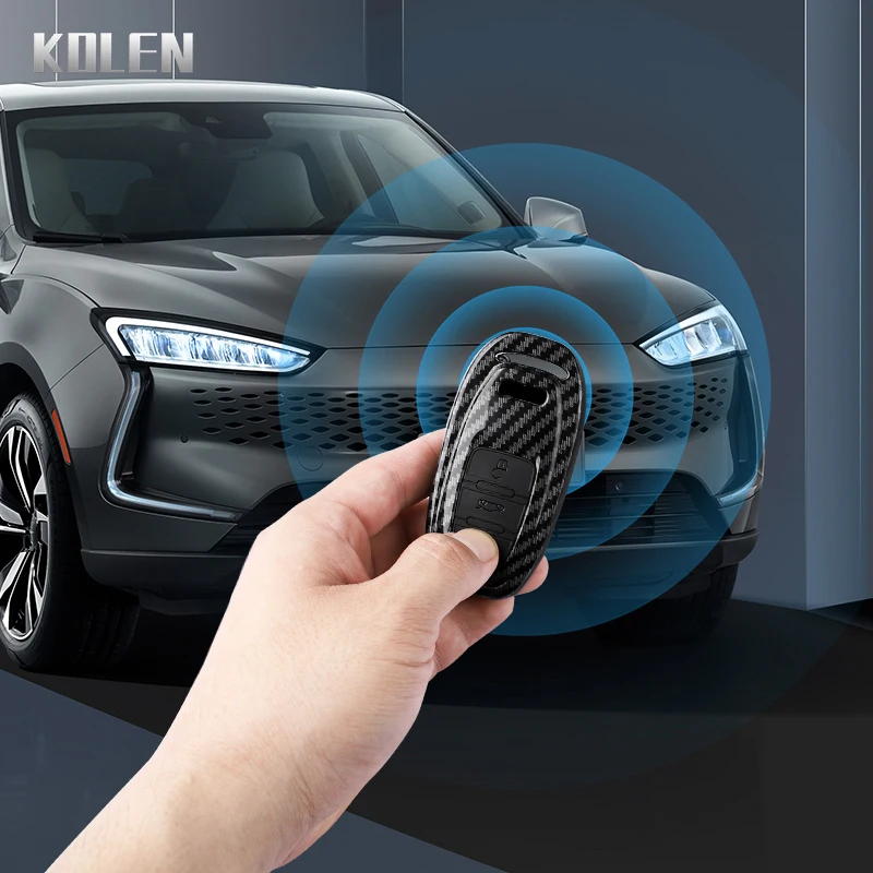 Premium ABS Carbon Fiber Car Key Case Cover