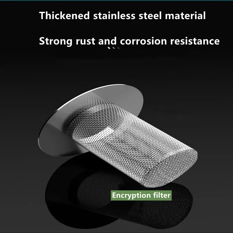 1/2pc Stainless Steel Anti-Clogging Anti-Pest Kitchen Tool Sink Strainer Floor Drain Filter Mesh Sealing Cover Food Hair Stopper