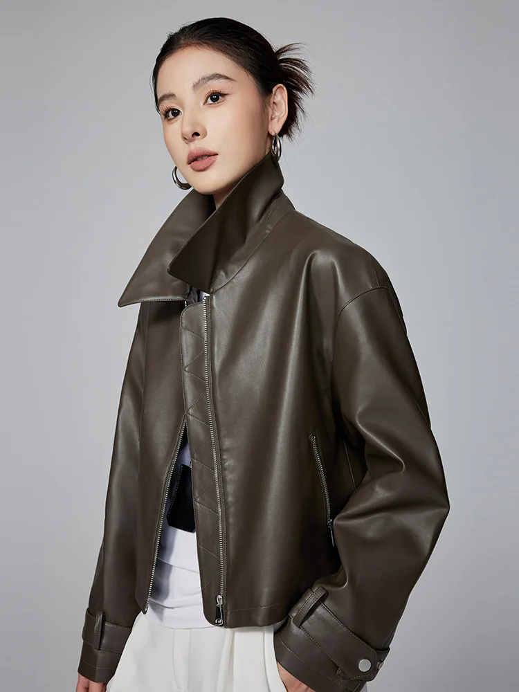 レザー ジャケット ブラウン ショート 秋冬 IMG_6831_c45bbbb9-2206-43e2-