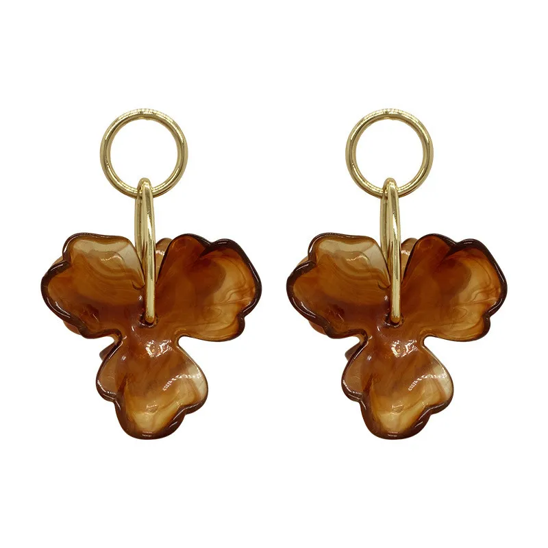 Vintage Metal Petals Earrings dangle earrings drop earrings long earrings USA Style Personality Drop Travel Wedding Accessories