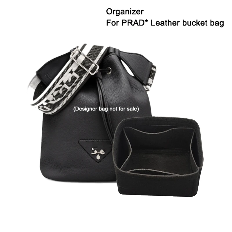 Custom Size Purse Organize For Prad Leather Bucket Bag,Designer Handbags Liner,Tote Bag Insert