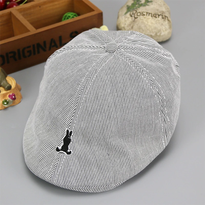 Fashion Baby Hat Retro Classic Kids Beret Striped Cotton Spring Autumn Baby Boy Girl Caps Children Beret Hat baby hat kids caps