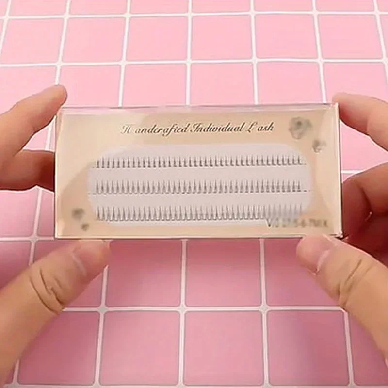 1박스 V자형 하부 속눈썹 인조 속눈썹-120개 클러스터, 자연스러운 외관, 쉬운 부착, 5/6/7mm, 0.20/0.23/0.28