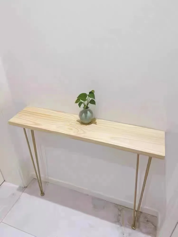 Simple Narrow Long Table Entrance Console Table Living Room Furniture for Warm Air Sheet Small Strip Wall Against Tab