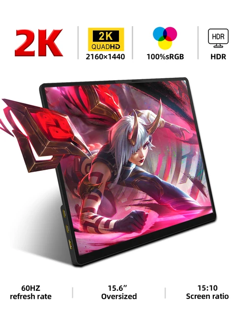 Introducing the ZSUS 14 Inch 2K Portable Monitor: A Stunning Visual Experience