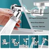 1080° Rotatable Extension Faucet Sprayer Head Water Tap Nozzle Universal Bathroom Tap Extend Adapter Aerator 2 Spray Modes 4