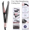 Professional Electric Hair Straightener And Curler 2-in-1 Ceramic Hair Styling Tools with Aluminum Alloy Temperature Control 5
