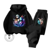 The Nightmare Before Christmas Long Sleeve Hoodie Pant Set Pure Cotton Cartoon Warm Fall Winter Children's Hoodie Tracksuit 1