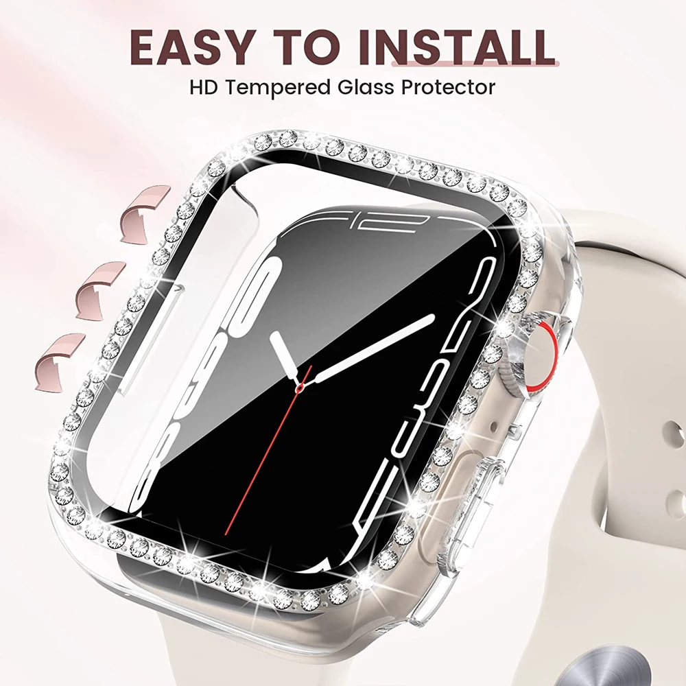 Premium Diamond Bumper Glass + Case Screen Protector