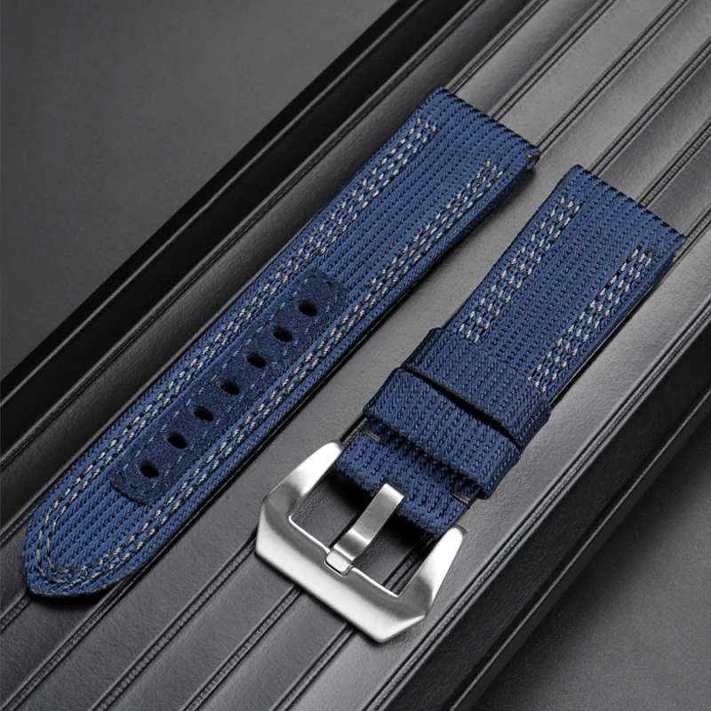 93.PANERAI用   24mm-22mm White Vertech FKM Rubber Strap for Panerai 22mm, 24mm & 26mm