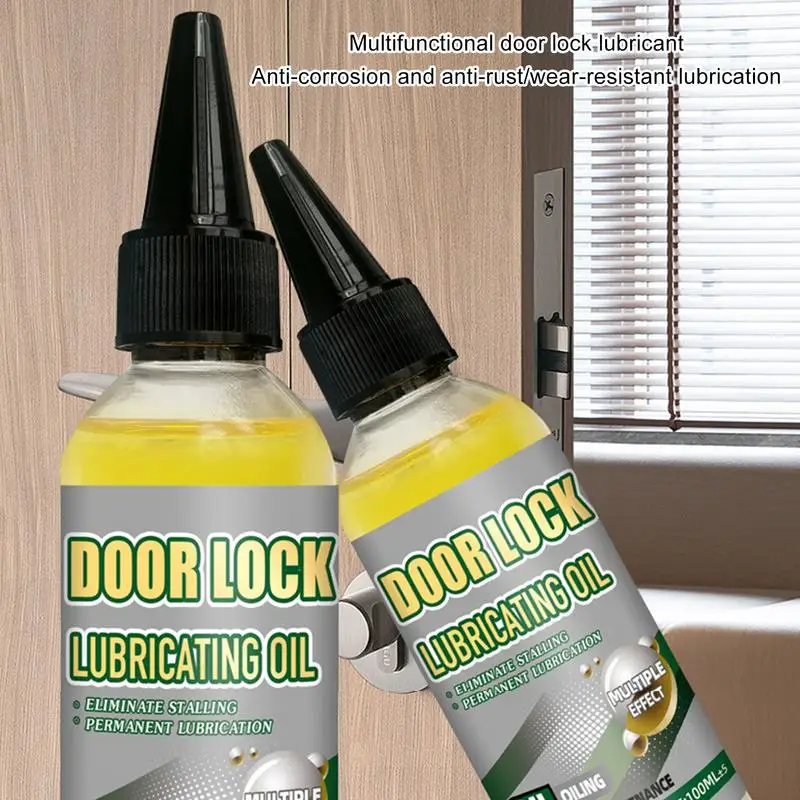 Door Lock Lubricant Multi-Purpose Lubricants Locks Doors Hoods Long-lasting Lubricating For Bicycles Lock Cylinders Fan