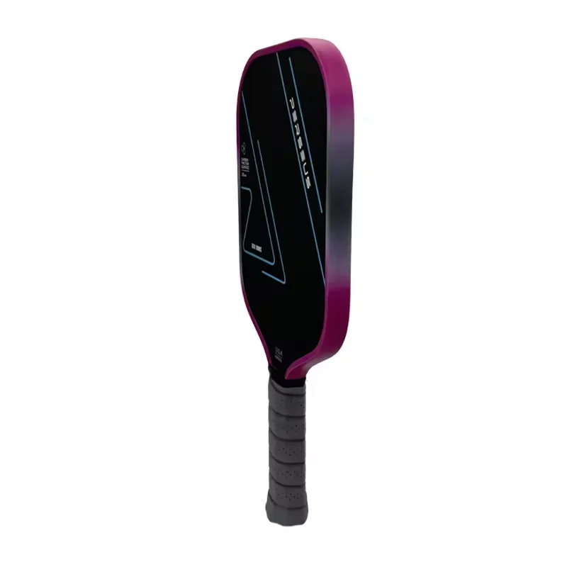 Pickleball Paddle USAPA Approved Thermoformed Unibody PERSEUS T700 Raw Carbon Fiber ﻿Foam Edge With Textured Surface