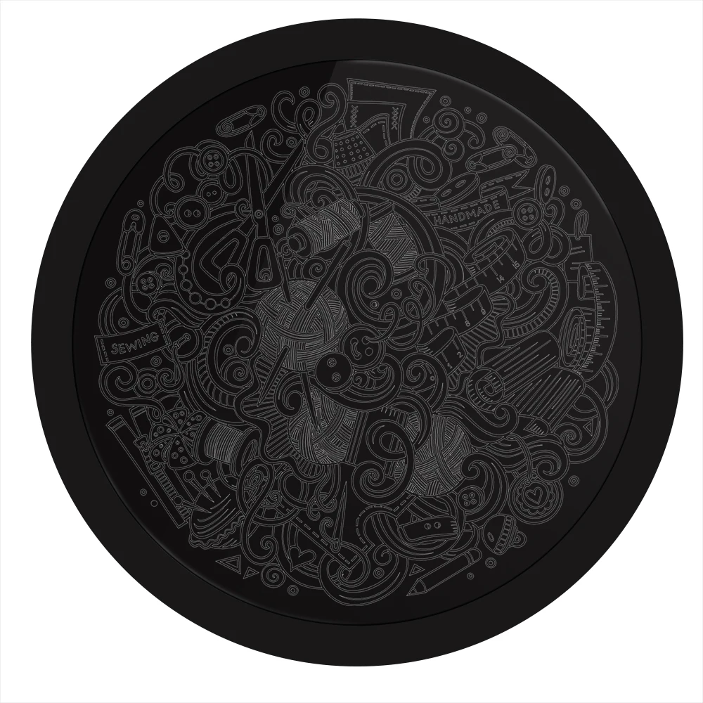 

Sewing Elements LED Round Sign Tailor Shop Craft Room LED Open Sign for Business Displays Quilting Club LED Lighting Decor Art