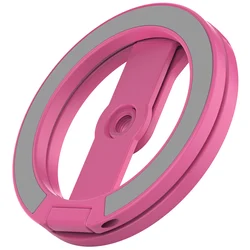 Enhanced Magnetic Holder for Photography & Mobile Accessories - Portable & Foldable Stand (Pink)