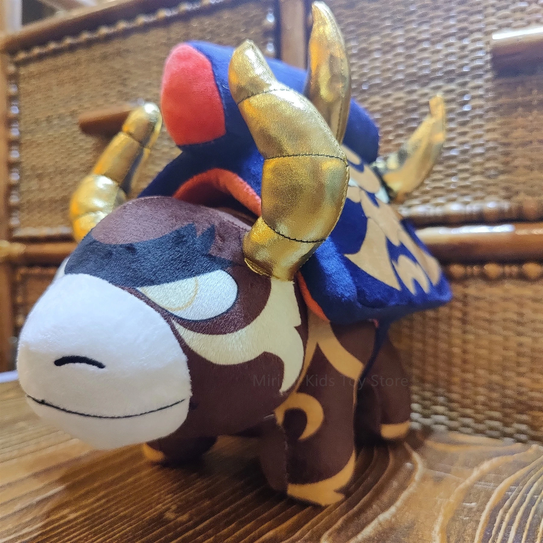 Genshin Impact Ushi Plush Arataki Straight Arataki Itto Rock Cow Plushie Toy Teyvat Zoo Genshin Xiao Bird Azhdaha Doll Kid Gifts game genshin impact ushi doll ushio arataki itto s cow plush toy throw pillow cattle plushies cosplay props birthday gifts