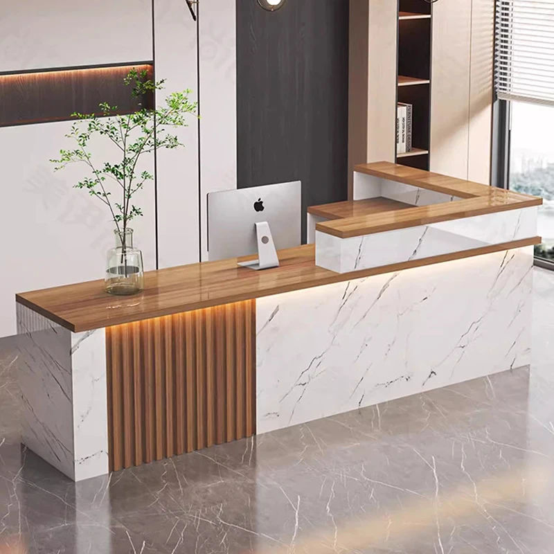 Display Nordic Reception Desks Salon Beauty Modern Purpito Reception Desks Luxury Office Recepci&oacute;n Negocio Commercial Furniture