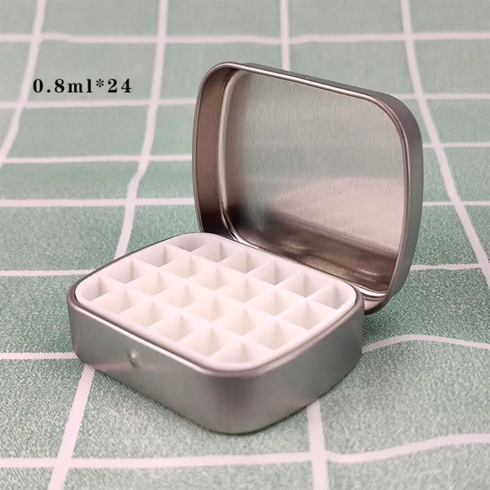 Watercolor Palette 2Pcs Empty Watercolor Paint Palette Mini Waterproof Pigment Box Moisture-proof Magnet Travel Painting Tray Outdoor