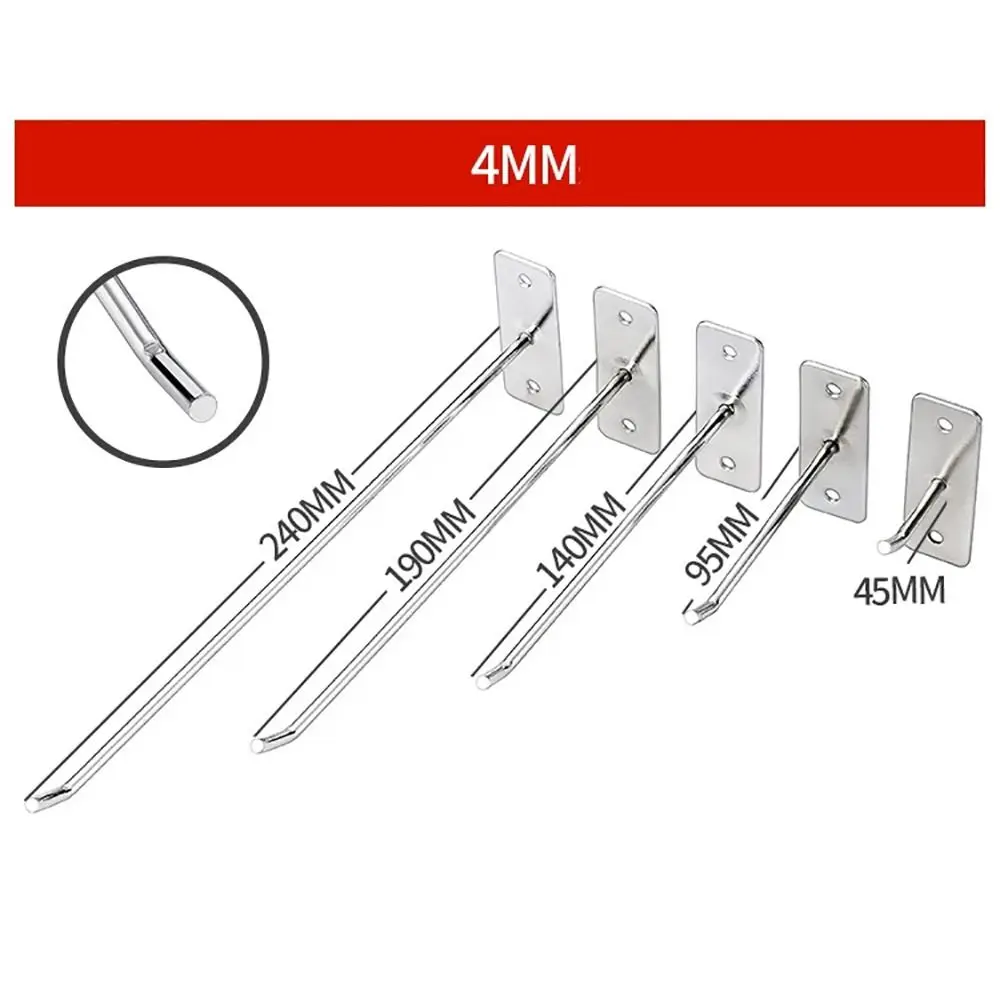 1PC Wall Hook Hardware Tool Nail Screws Single Line Hook Display Lewelry Hole Board Hook Pegboard Hammer Pliers Accessories