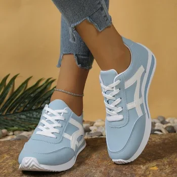 Sneakers Women New Sports Shoes Women's Small White Shoes Fashion Round Toe Lace Up Comfortable Lightweight Running Shoes 1