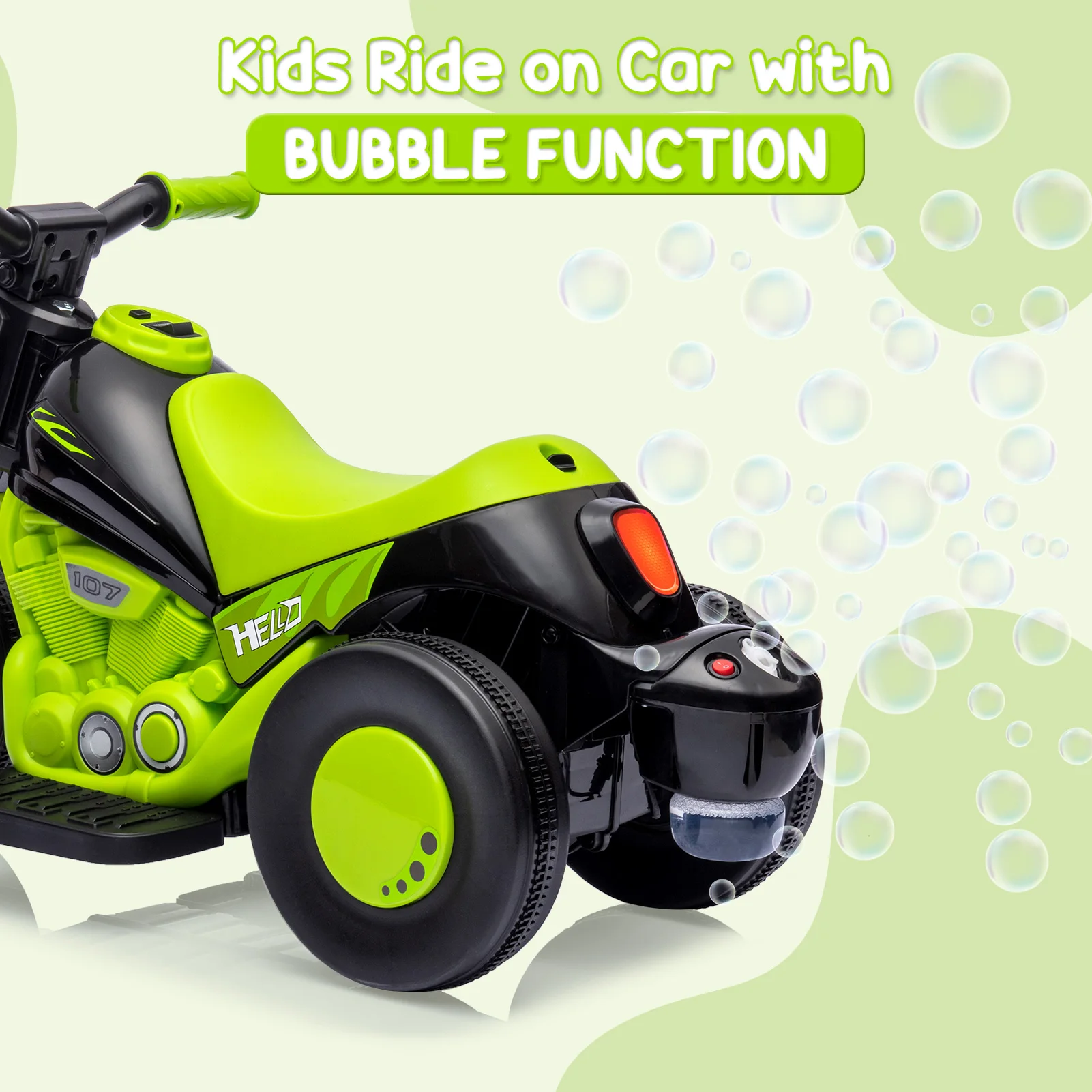 Kids Electric Bubble Motorcycle 6
