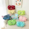 Disney Cartoon Anime Alien Stitch Plush Headrest Eye Mask 2-in-1 Storage Travel Carrying Sulley Mike 2