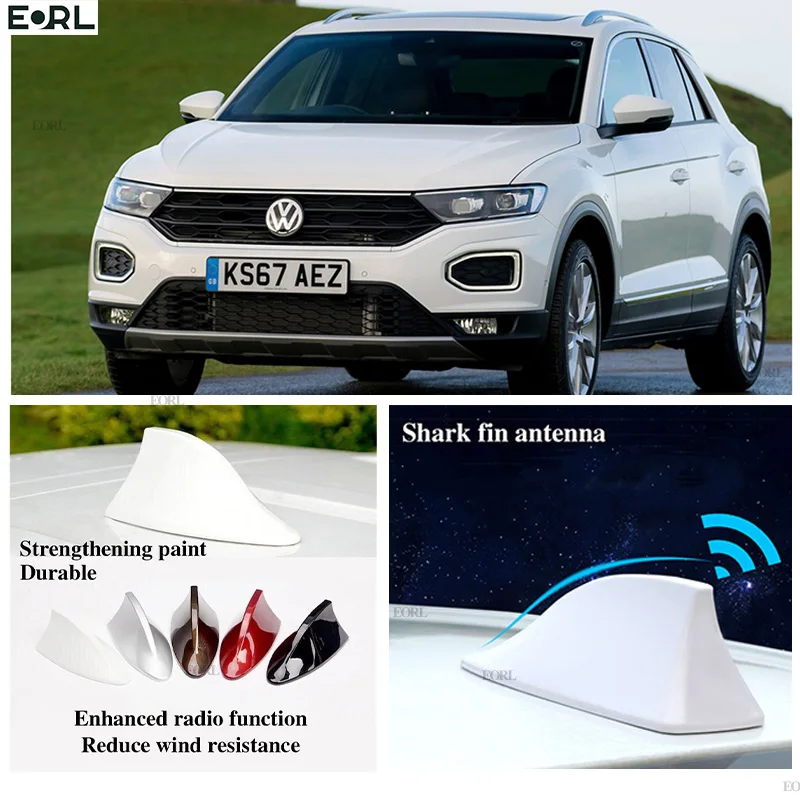 Per Vw T-Roc Antenna Pinna Di Squalo Segnale Fm Amplificatore Super Antenne Amplificatore Di Segnale Impermeabile Antenna Radio Fm/Am