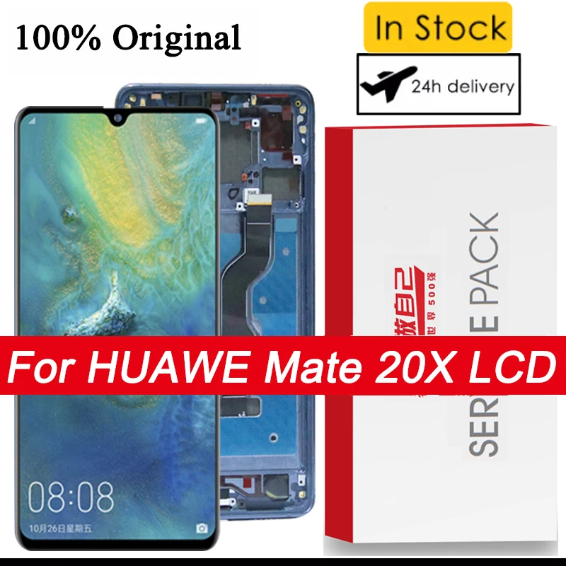 100% Оригинальный 7 2 ''OLED ЖК-дисплей для Huawei Mate 20X 20X4G 5G полный дисплей сенсорный