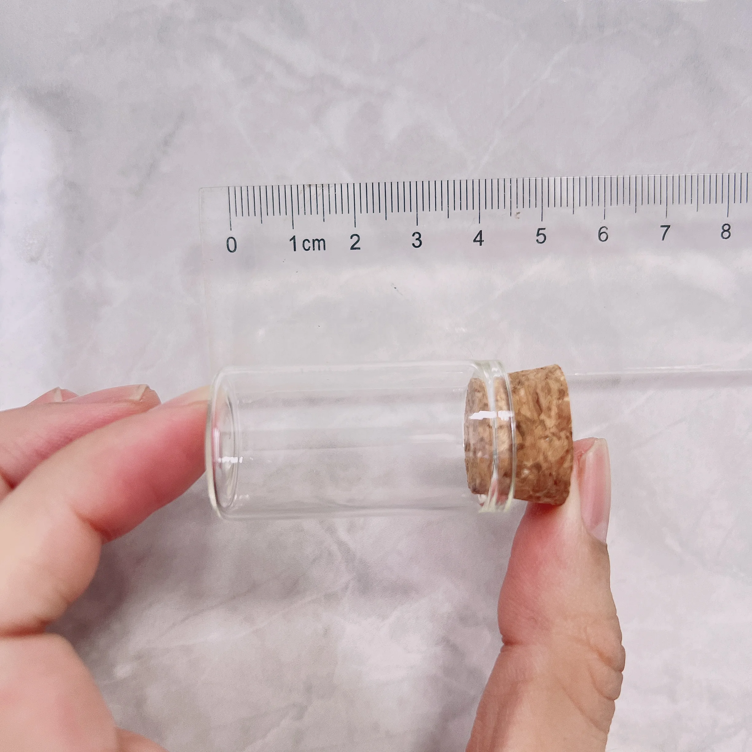 60 PCS 108PCS 17*22*40mm Small Glass Bottles Cork Stoppers DIY Decoration Mini Glass Vials Message Glass Vial Wishing Bottles 4