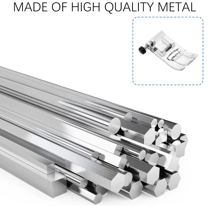 DREAMSTITCH F082AP Pied Presseur à Deux Niveaux Gauche Générique Pour Toutes Les Machines à Coudre Brother, Babylock, Singer, Euro-Pro, Janome (New Home), Kenmore, White, Juki, Simplicity, Elna