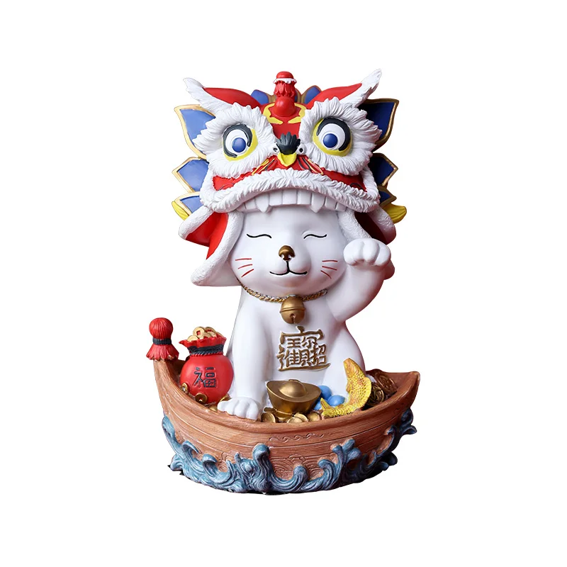 

TLL Lucky Cat Decoration Desktop Storage TV Cabinet Living Room Decorations Decoration