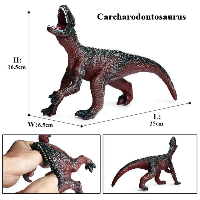 Soft Jurassic Carnivorous Triceratops Stegosauridae T-rex Dinosaur Toy Action Figures Collection Animals Model Kids Gift
