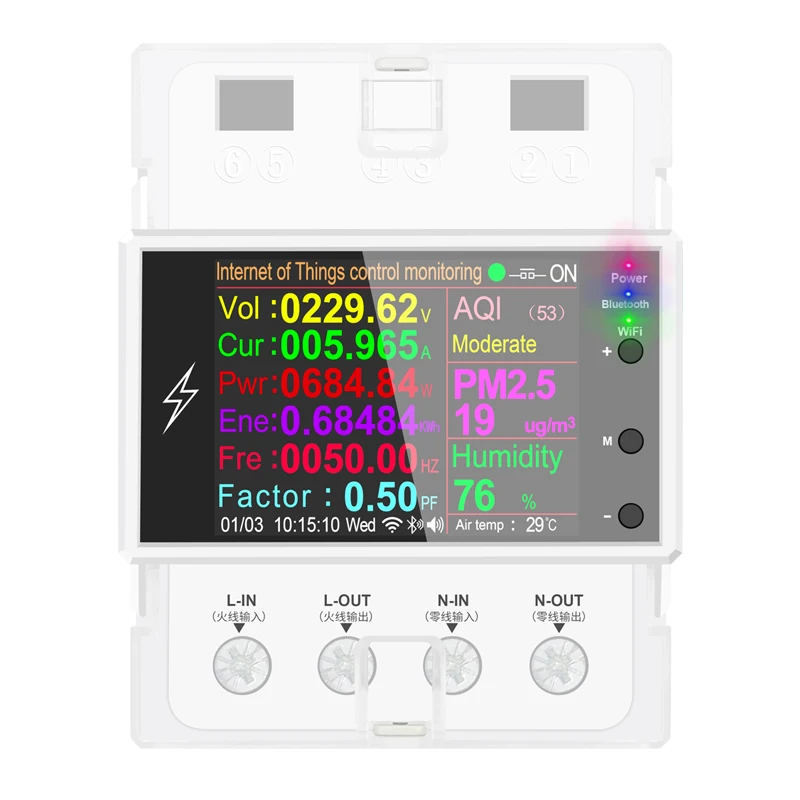 inteligente consumo de energia medidor kwh wattmeter