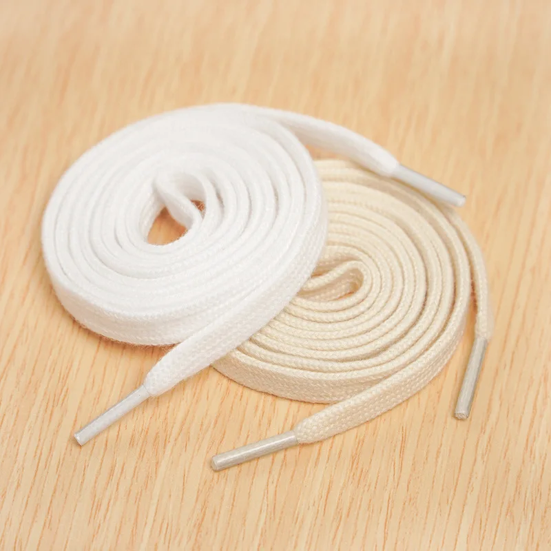 1Pair Cotton Shoelaces Tennis Sneakers Shoe laces Canvas Casual Flat Shoelace 80/100/120/140/160CM Laces for Shoes Accesories