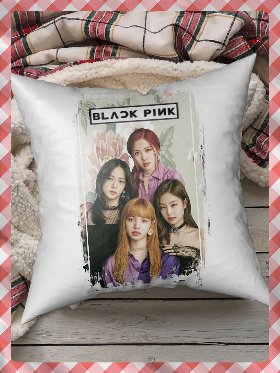 Pillow for sleep pillows printed BLACKPINK (блэкпинк K-pop girl group Fox джису розэ Jenny)-3085 pillow case gift |