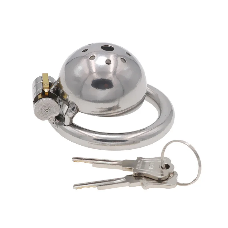 Metal Cock Cage Sissy Chastity Device with Detachable Silicone Urethral Penis Plug Catheter Tube for Men BDSM Adults Sex Toy, penis chastity cage,chastity lock sex toy