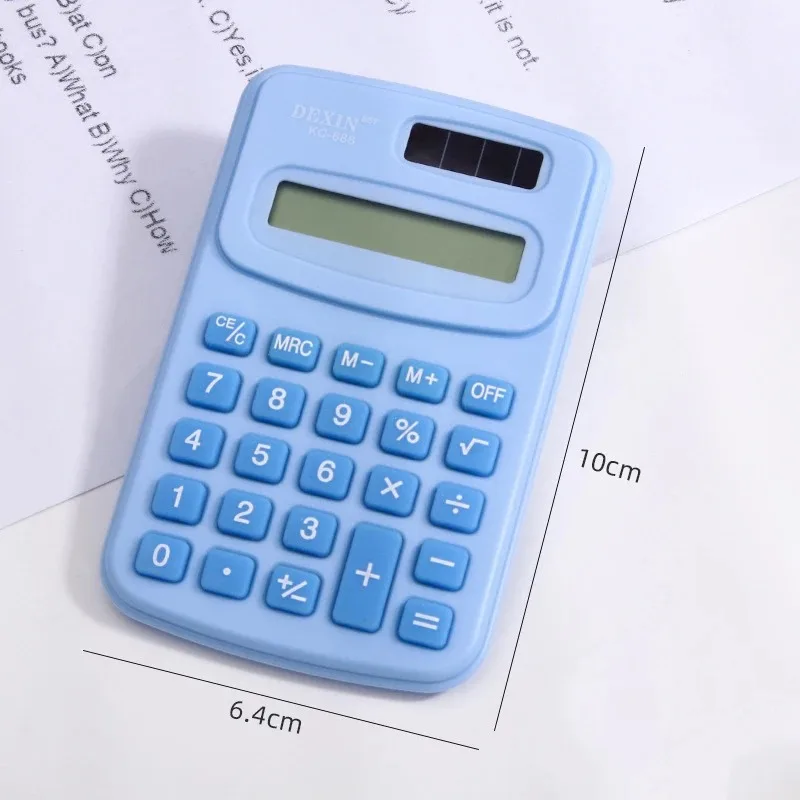 Cartoon Mini Calculator with High-definition and Cute Appearance, Portable and Convenient for Practical Learning on The Palm