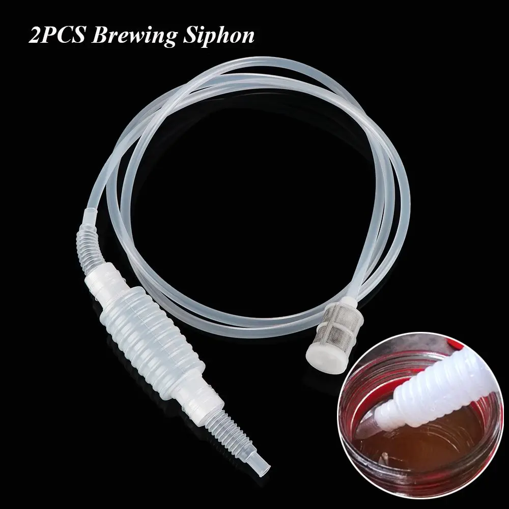 2PcsBrewingSiphon2MeterLiquidSiphonPlasticFilterTube