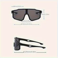 Lunettes à grande monture pour hommes, Design intégré, lentille jaune vif Orange et monture noire, adaptées à un usage quotidien 6