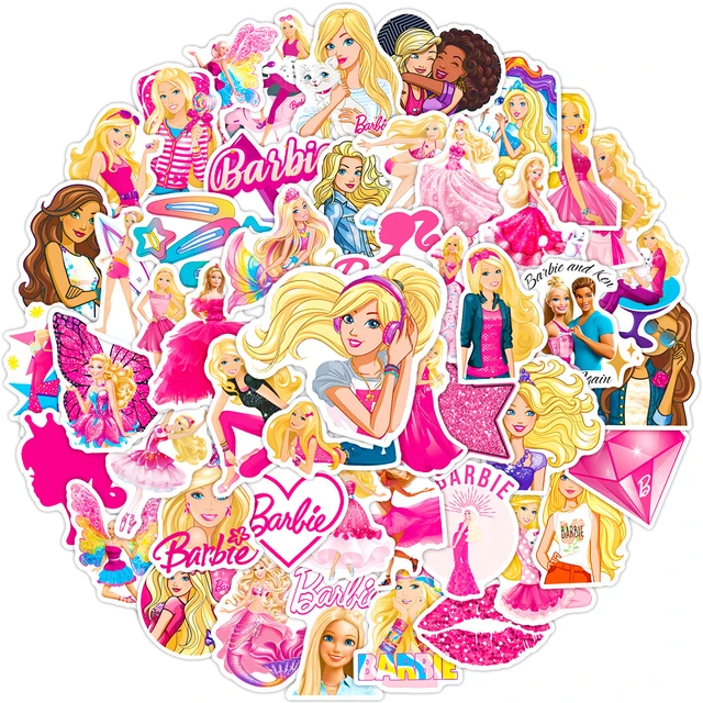 Barbie Movie 2021 Princess Stickers 50pcs - Waterproof Decals For Notebooks  & Phones